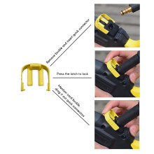 2 Ensemble Jaune et Gris pour K3 K7 Gâchette de Nettoyeur Haute Pression et Remplacement de Tuyau C Pince pour Tuyau à Machine