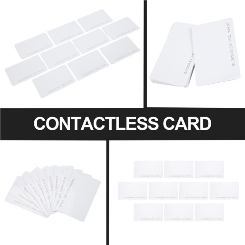 10 Pcs White 125Khz 0.8mm RFID Access Proximity Card 1