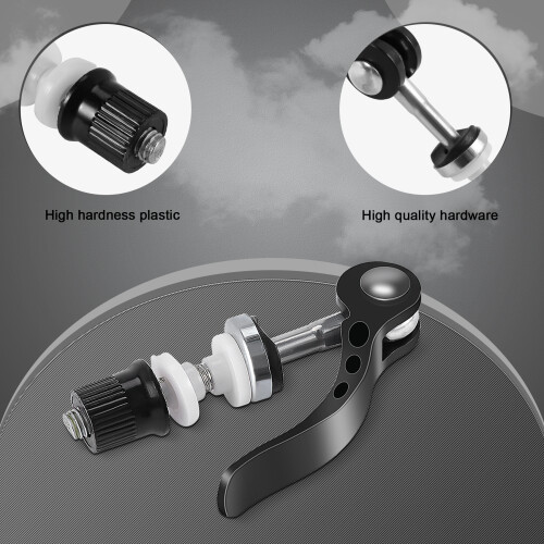 Black Bicycle quick release  post clamp binder 6 x 55mm rod 1