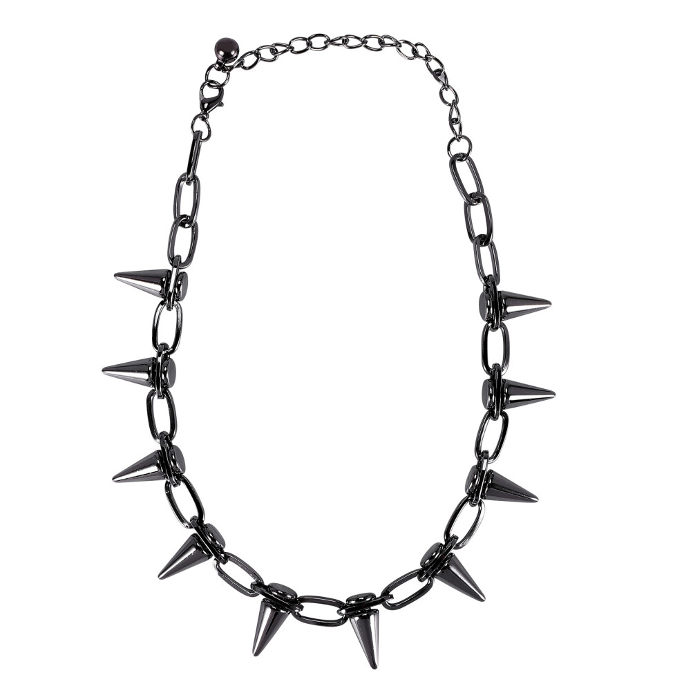 Metal Spikes Studs Rivets Punk Goth Necklace Choker Collar 6034186010731