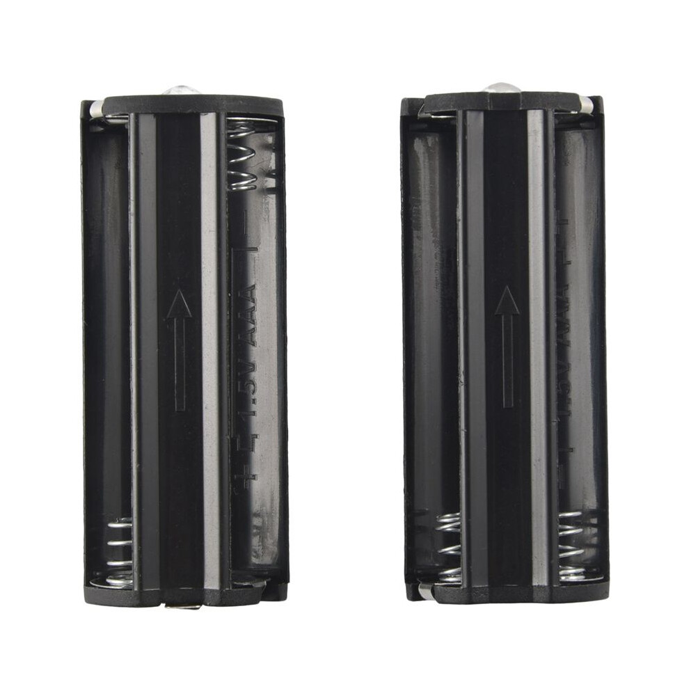 2Pcs Battery Holder For 3 X 1.5V Aaa Batteries Flashlight Torch Black 6033906267172