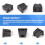 10 x US Type Panel Mounting AC Power Socket Outlet AC 250V 10A 3