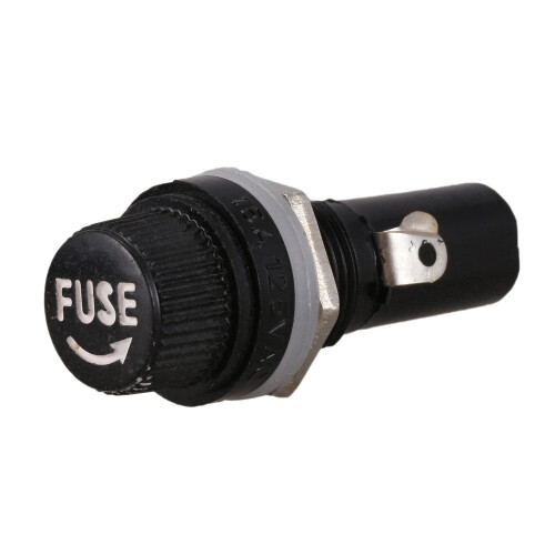 5 Pcs AC 125V 15A 6 x 30mm Panel Mount Fuse Holder 1