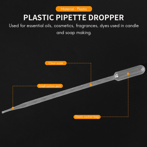50 Pezzi 10Ml Trasparenti Pipette Pasteur Per Pipette Con Trasferimento Di Plastica Trasparente 1