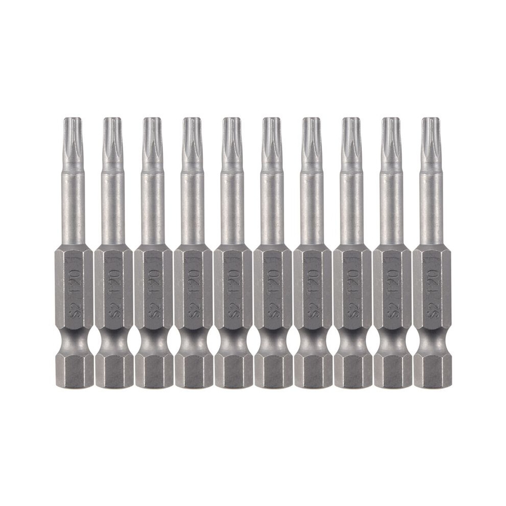 6.3Mm Hexagon Shank 4Mm T20 Magnetic Tip Torx Screwdriver Bits 10 Pcs 4712189204778