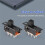 10Pcs High Knob 6 Pin 3 Position DPDT Panel Slide  0.5A 50V 7