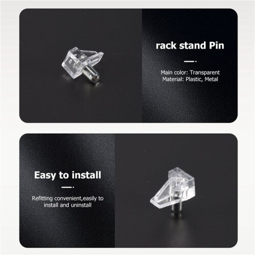 5 mm Pin shelf support shelf studs strong support 20 pcs, Transparent 2