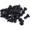 30x 8mm Auto  Clips Fit For   Front Push-Type Retainer Clips Black 4
