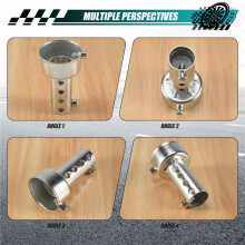 Silver Motorcycle Exhaust Can Muffler Insert Baffle DB Killer Silencer 45mm x 80mm