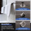 Closet Wardrobe 22mm Dia Pipe Hanging Rail Rod End Support Bracket 5