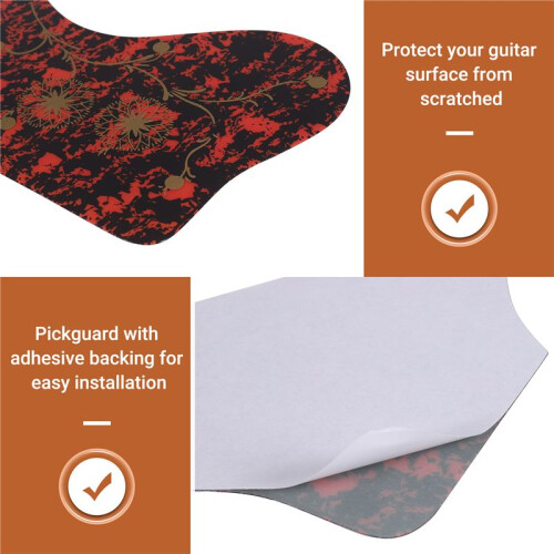 Tortoise Decoration EJ200 Style Acoustic Guitar Pickguard, Tortoise 2