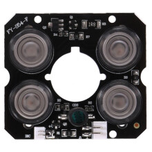 4 Array IR Led Spot Light Infrarood 4X IR LED-Kaart voor CCTV-Camera'S Nachtzicht (52 mm Diameter)