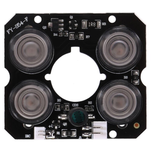 4 array IR led Spot Light Infrared 4x IR LED board for CCTV cameras night vision (52mm diameter)