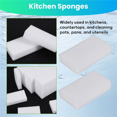 30x Magic Cleaning Sponge Eraser Melamine Cleaner Multifunction White 1