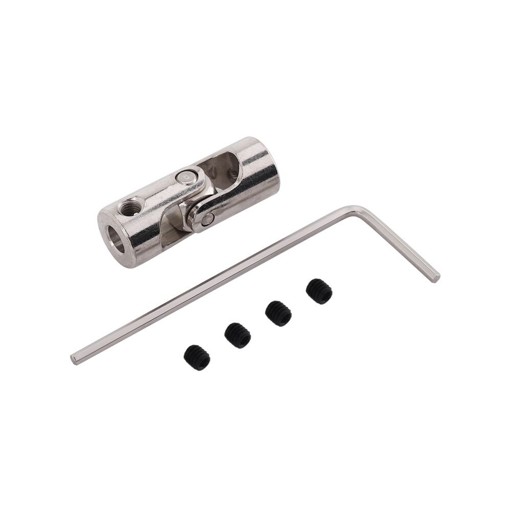 Rc Model Ship Rotatable Universal Joint Joint Connection 4Mm To 3Mm Silver 4712273208828