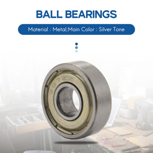 607Z 7 x 19 x 6mm Double Shielded Deep   Bearings 5 Pcs 1