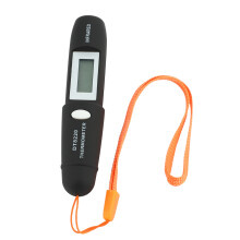 Beruehrungsloses -Infrarotthermometer IR-Temperaturmessgeraet Digitales LCD-Display Infrarot-Thermometerschreiber DT8220 Schwarz