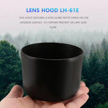 Lens hood for M.ZUIKO ED 75-300mm f/4.8-6.7 LH-61E Black
