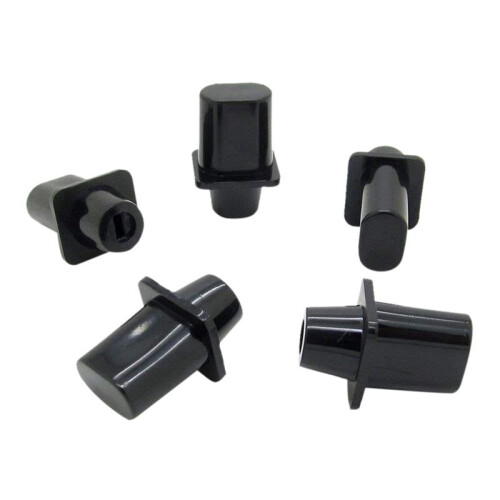 Tele  Cap Tip Per Telecaster Top-Hat  Tip Nero Per Parti Di Chitarra Tele Pack Di 5