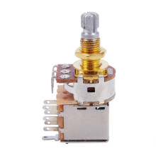 Potentiomètre de Poussée / Traction Audio Conique Audio À Arbre Fendu Court 500K