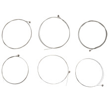 IRIN E-Gitarre Saiten (. 008-.038) Zoll Nickell ueberzogen -End 6 Stueck / Set weisse Saiten fuer Gitarre Musical