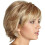 Short Layered Fluffy Wavy Full Synthetic Wig Blonde Highlights 1