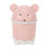 Cute Desktop Trash Desktop con Coperchio  Paper Flip Plastic Trash Can 1