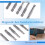 5Pcs Set Security Bit Set Tamper Proof Screwdriver Drill Bit Screw Driver Bits Hex Shank Magnetic U Shaped 1/4 inch Driver Bits Hand 3