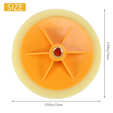 6 Inch/15Cm Car Polishing Waxing Pad Sponge M14 Wheel Polishing Waxing Pad Kit Tool For Car Polisher Yellow