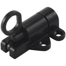 Aluminum Alloy Security Automatic Window Gate Lock Spring Bounce Door Bolt , Black