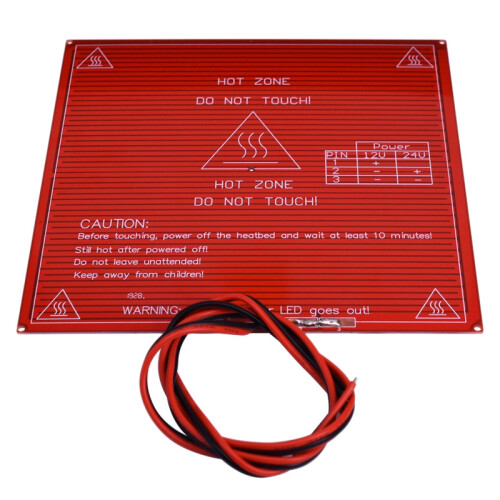 3D Printer Accessories with a Heated Bed Dual Voltage Circuit Board MK2B, Support 12V, 24V 2
