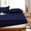 Imperial Rooms (Navy Blue, Super King (180 x 200 cm)) Fitted Sheet Bed Sheets Extra Deep 25CM Single Double King Sizes 2