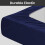 Imperial Rooms (Navy Blue, Super King (180 x 200 cm)) Fitted Sheet Bed Sheets Extra Deep 25CM Single Double King Sizes 3