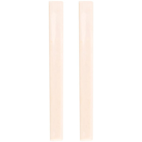 2 Pcs Spare Part Beige Plastic Bridge Saddle Nut for Classical Guitar
