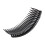 2 pezzi Plastica 24 Denti Combs per Lady Nero 4