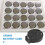 2 Pcs CR2450 Coin Cell Button Battery Socket Holder Case 2 Pins Black 1