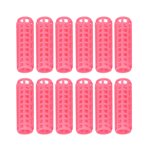 12 Pcs  Plastic DIY Hair Styling Roller Curlers Clips