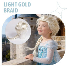 Beautiful Adult Wig light gold Braid Dressing