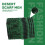 Unisex Scarf Polyester  Plaid Tassel Arab Desert Shemagh, Green 3