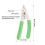 Fiber Optic Stripper 3-Hole Adjustable Caliber with Safety Lock, Green 2