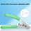 Fiber Optic Stripper 3-Hole Adjustable Caliber with Safety Lock, Green 4