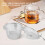 Extra Large Stainless Steel Twist Lock Mesh Tea  Tea Infuser with Hook Chain 5