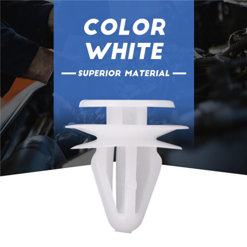 20 Stuks Auto Witte Klinknagel Deurbekleding Clips Sluiting 2