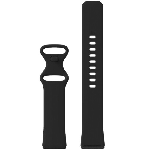 Silicone Watch Strap for Fitbit Versa4/Fitbit Sense2/Fitbit Versa3/Fitbit Sense Black S 1