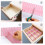 Plastic Drawer Divider Set, Adjustable, Pink, 47x7cm, 4 pcs 6
