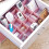 Plastic Drawer Divider Set, Adjustable, Pink, 47x7cm, 4 pcs 4