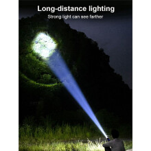 Linterna de Cuentas de Lámpara P70, Linterna Portátil para Exteriores, Linterna con Zoom Retráctil, Iluminación para Acampar y Pescar