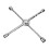 Conjunto de Soquetes de Chave Universal para Remoção de Pneus e Rodas, Cabo Liso de 18 Polegadas com 17-19-21-23 mm 1