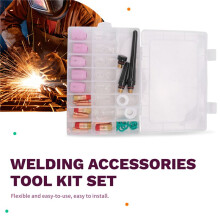 41Pcs/Lot TIG Welding Torch Nozzle Cover Gas Lens Glass Cup Kit for WP17/18/26 Welding Accessories Tool Kit Set