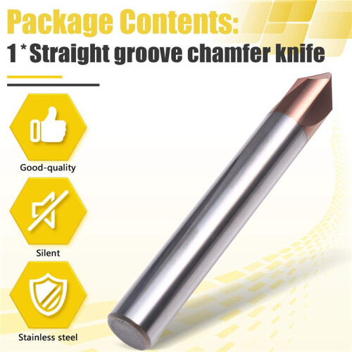Straight  Chamfer Knife Cemented Carbide 90 Degrees 3-Point Tungsten Chamfer Knife CNC Machining Tools 1